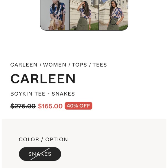 NWT Carleen Boykin Tee Silk Blouse - Picture 7 of 13